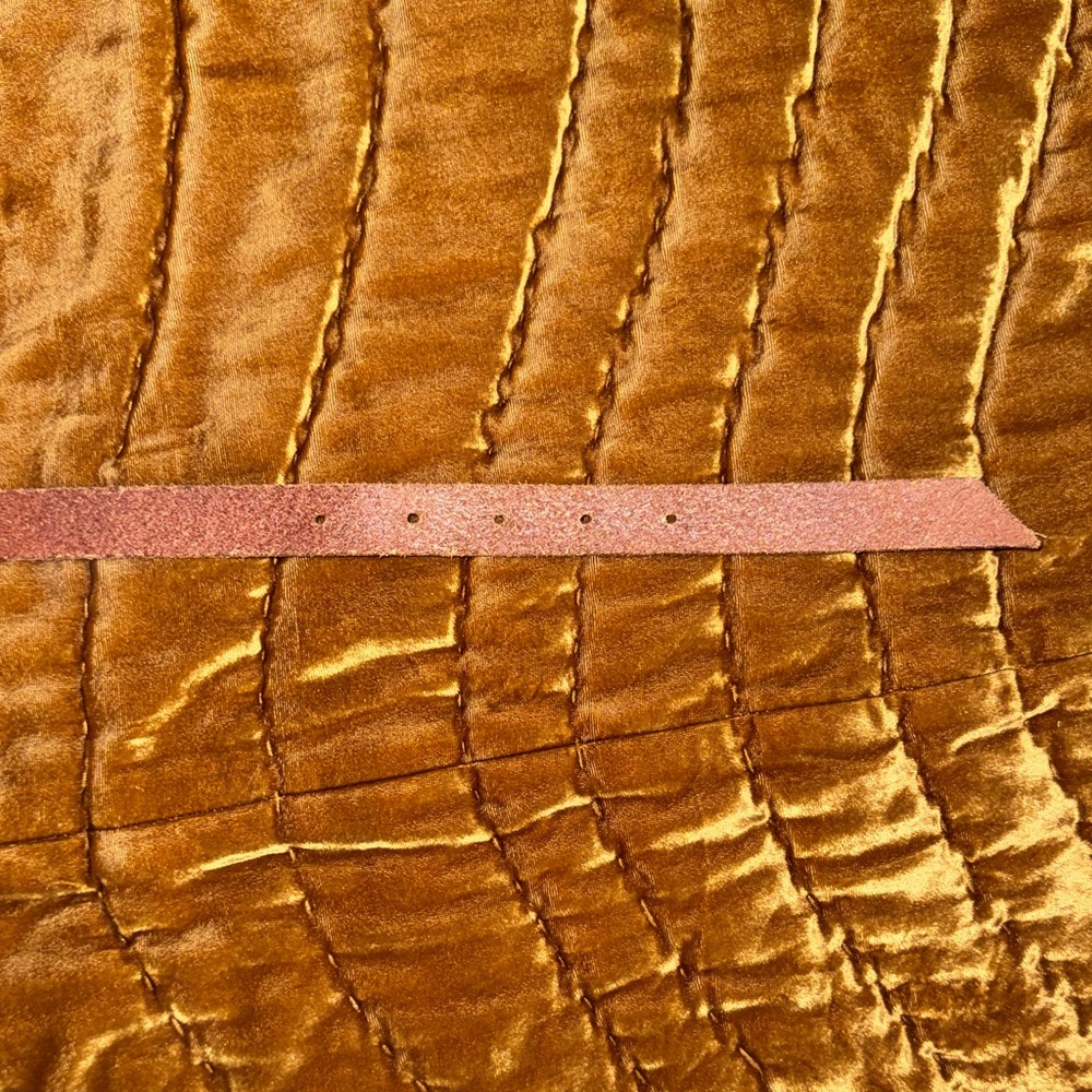 J. Crew Factory Brown Belt with Geometric Accents - Picture 4 of 4
